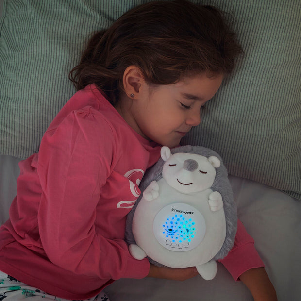 Hérisson en Peluche avec Bruit Blanc et Veilleuse Spikey InnovaGoods